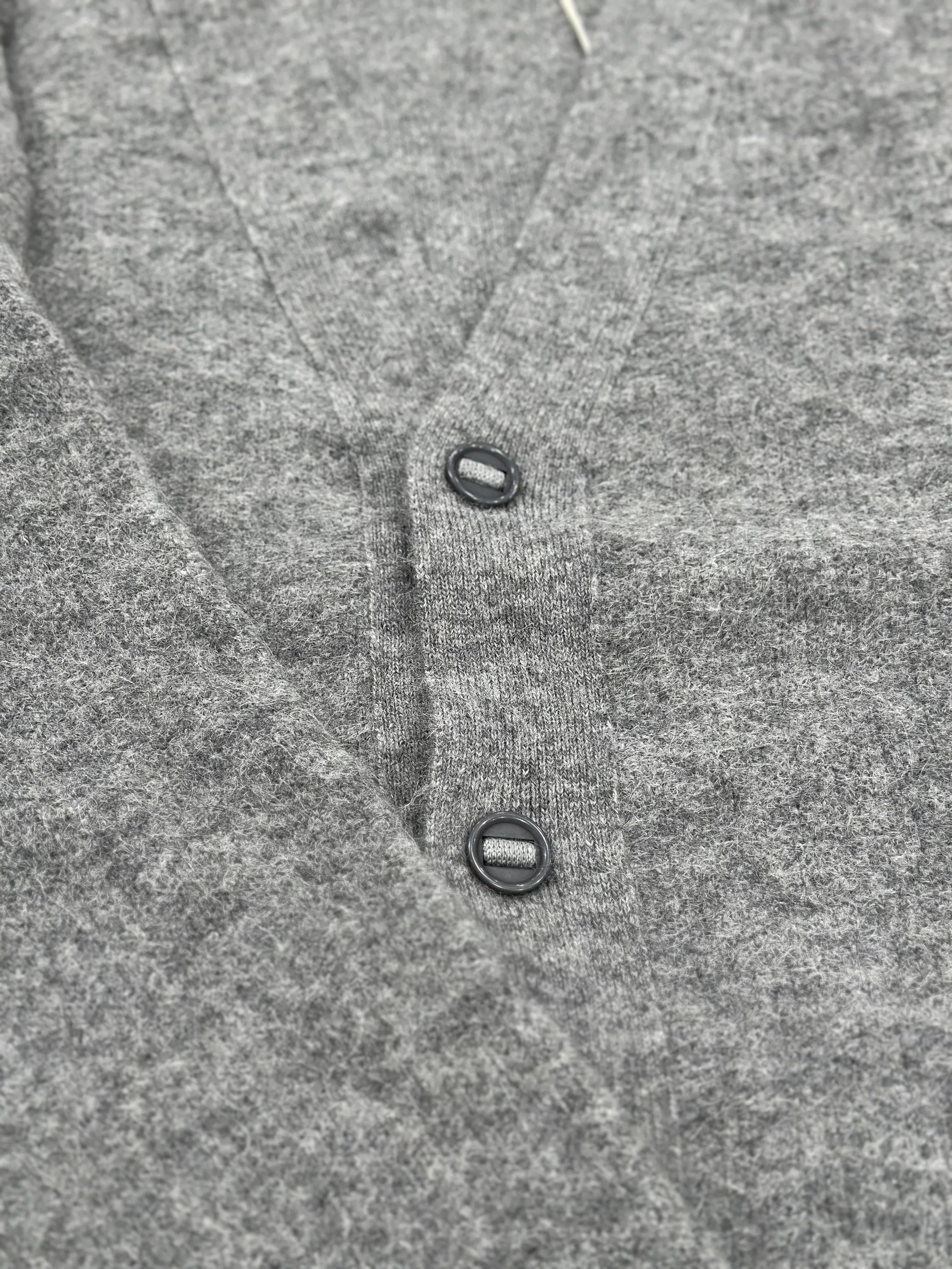 Cardigan Grey Melange Wool