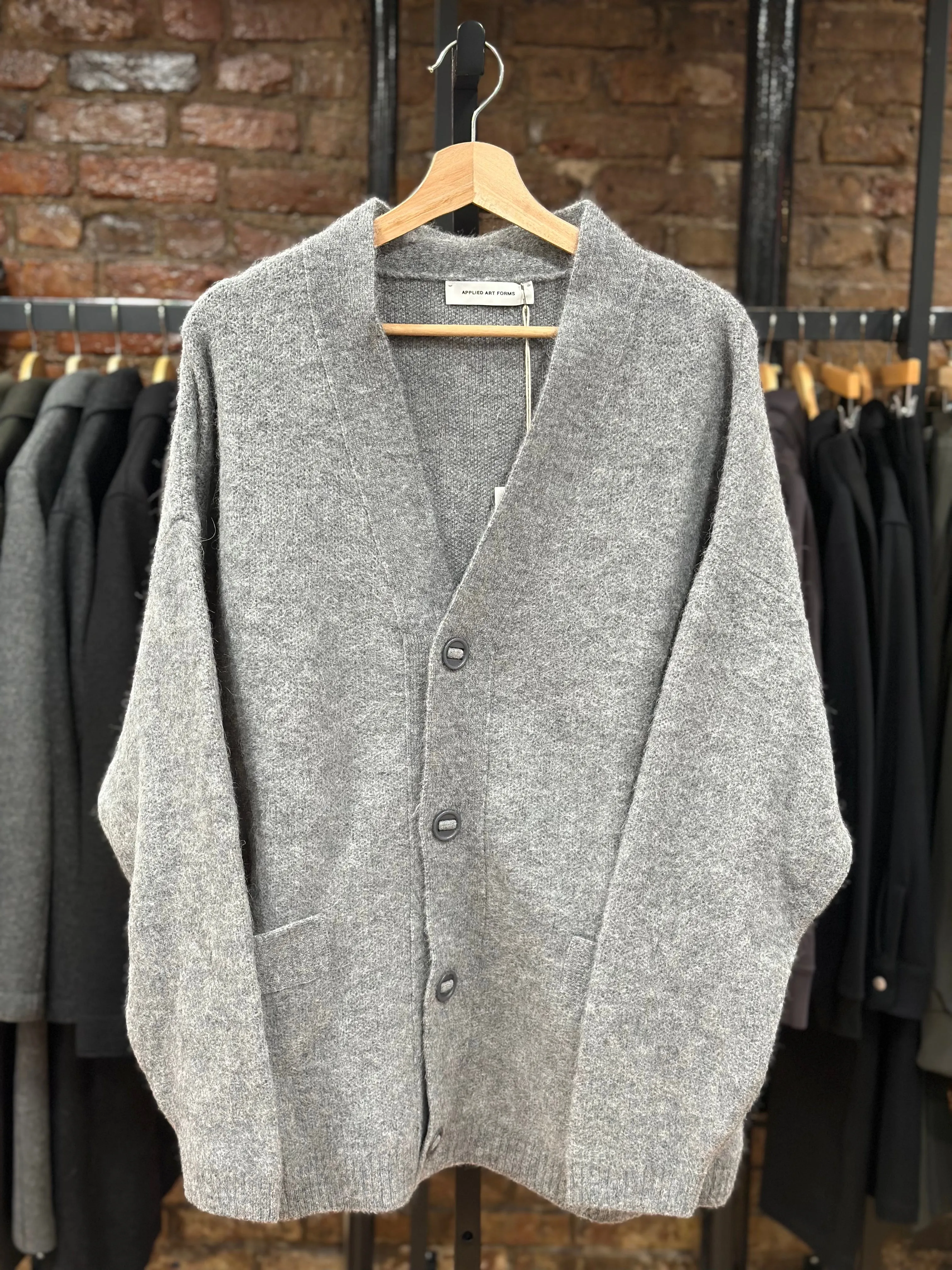 Cardigan Grey Melange Wool