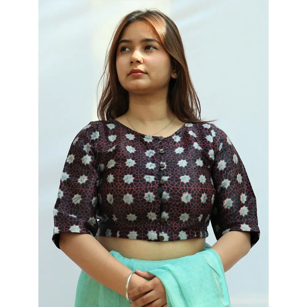 Chidiyaa Raya Mashru Silk Blouse