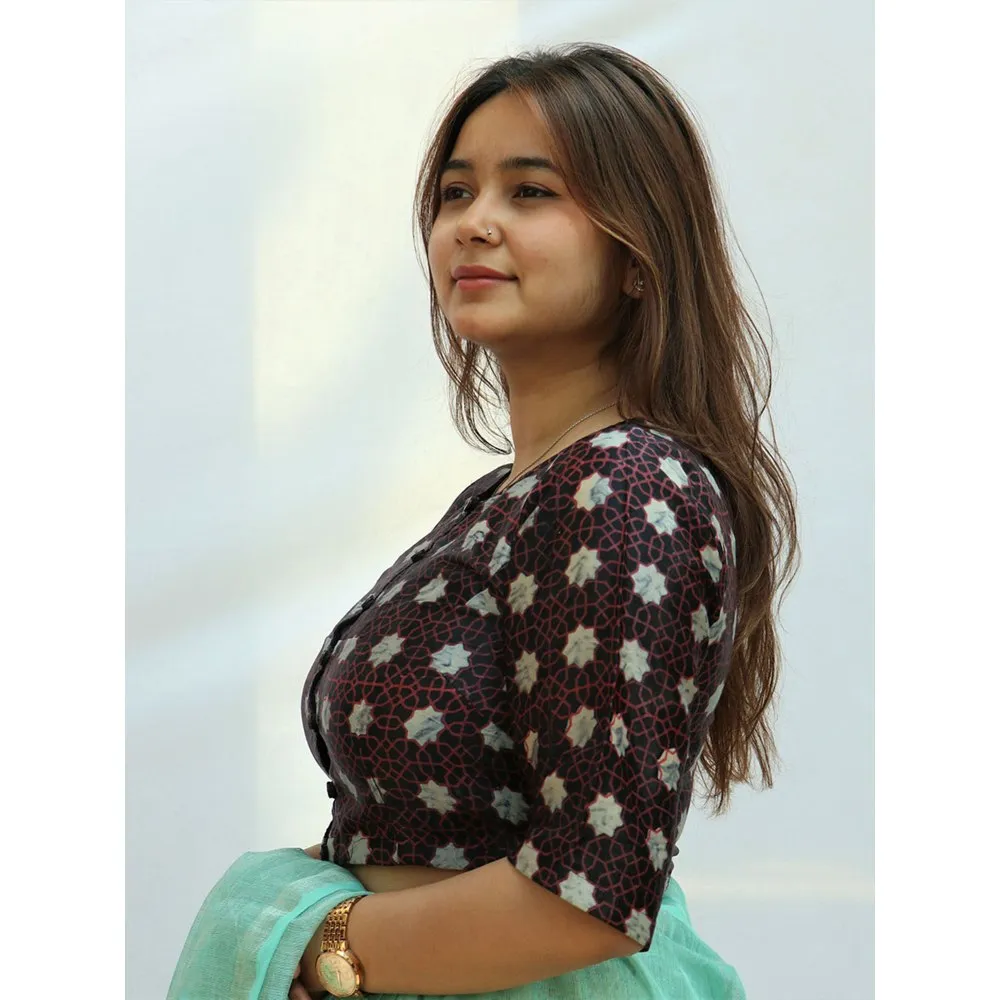 Chidiyaa Raya Mashru Silk Blouse