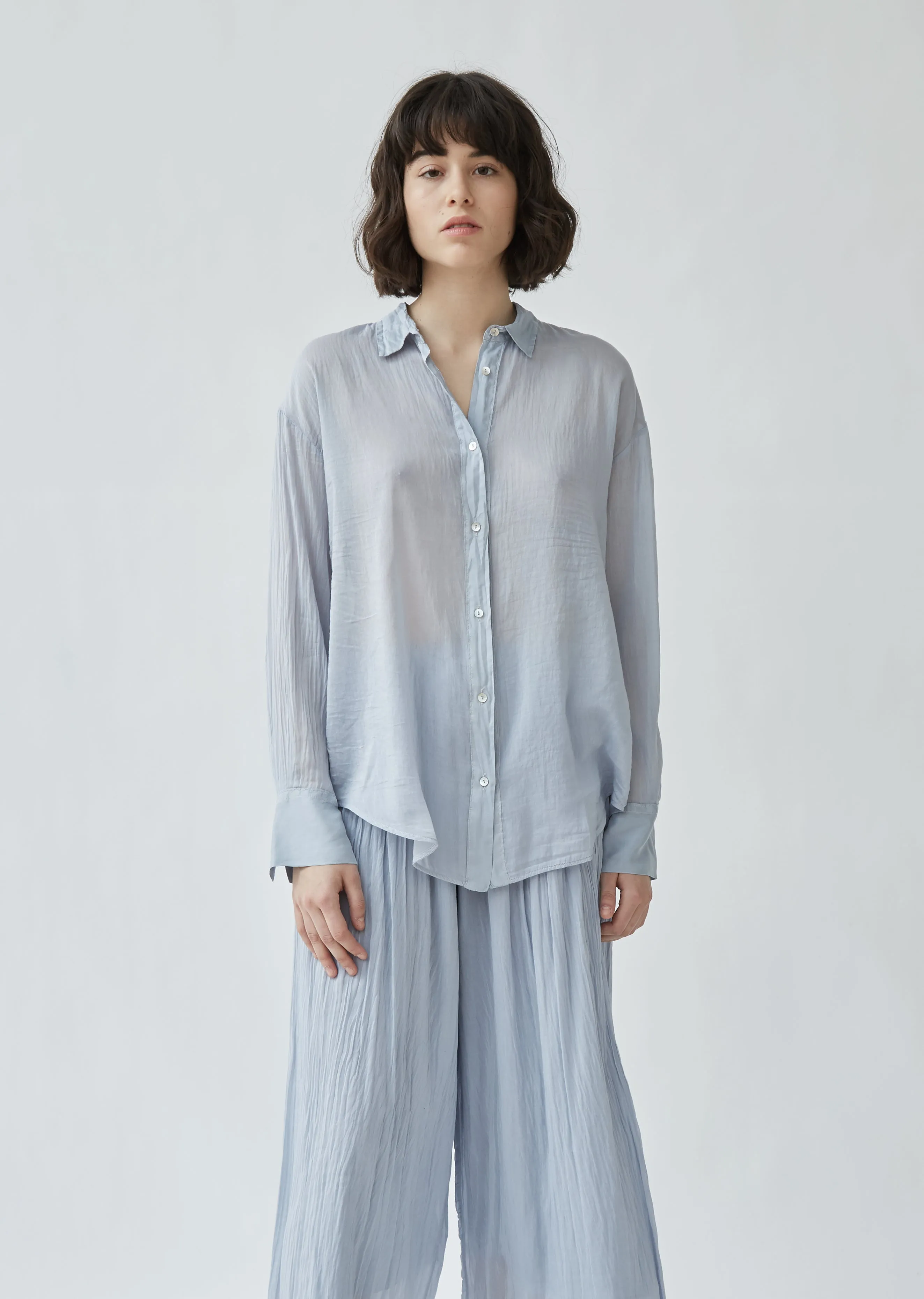 Cotton & Silk Voile Shirt