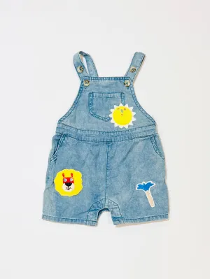 Denim applique overalls - Size 00
