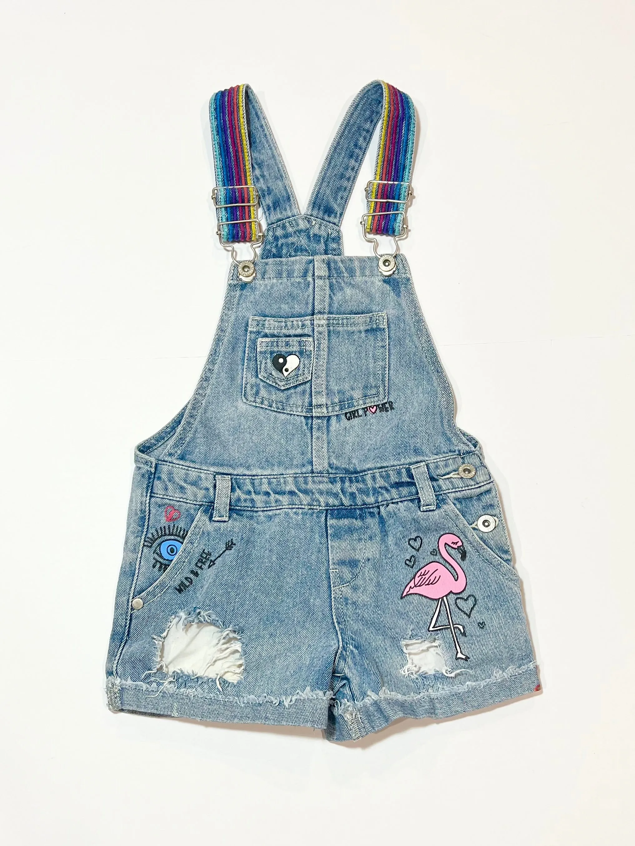Denim overalls - Size 3-4