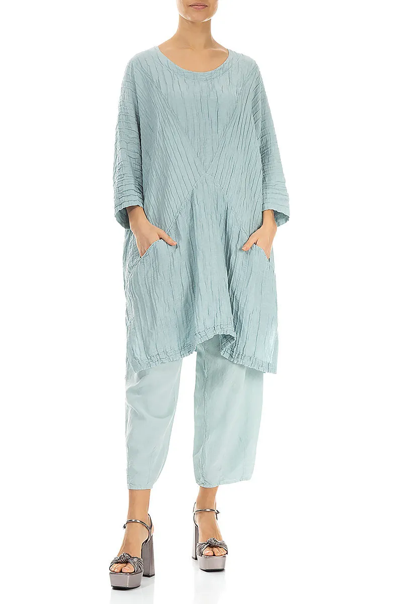 Loose Crinkled Breeze Silk Linen Tunic