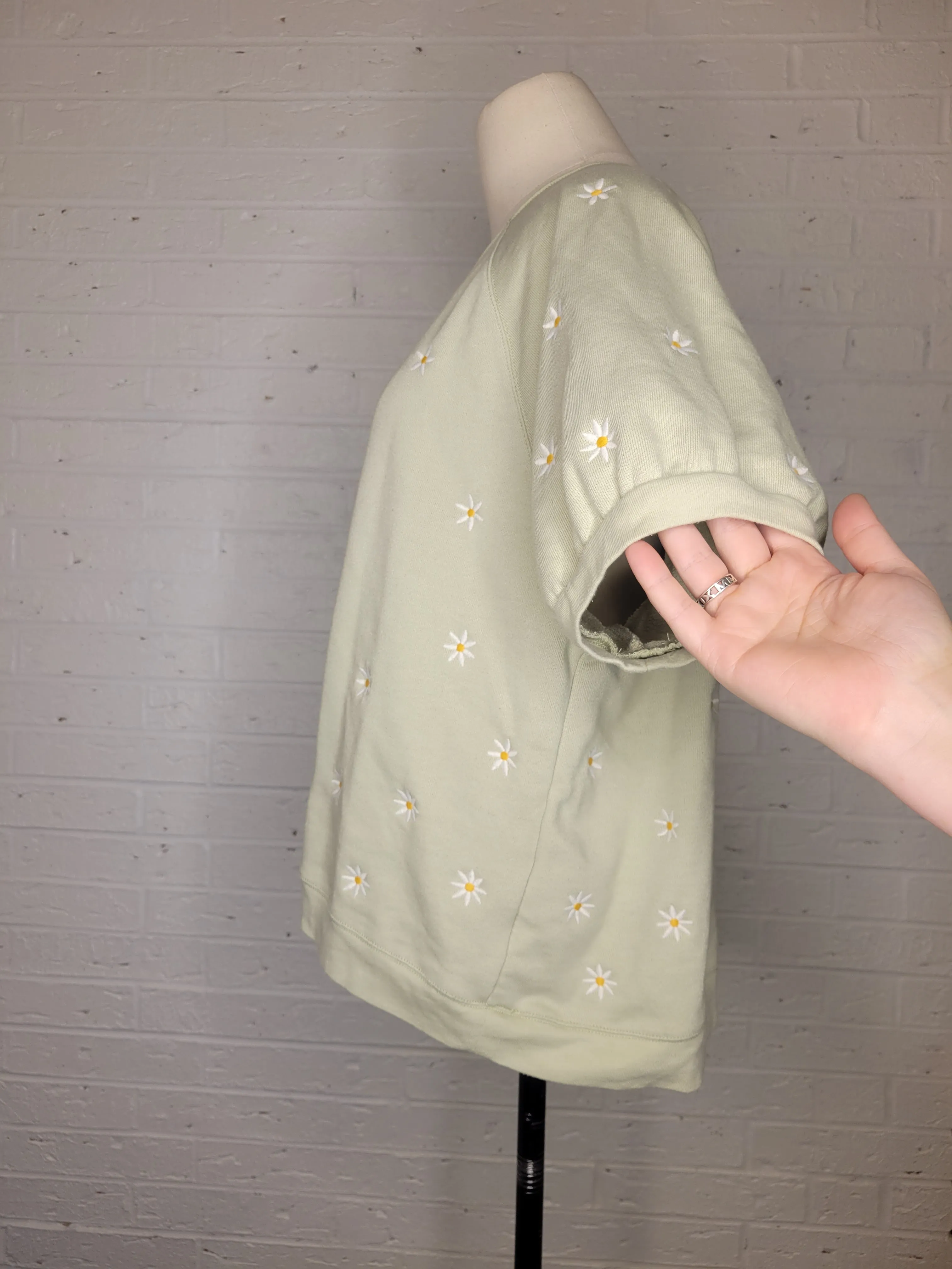 L/XL - Madewell Sage Daisy Top