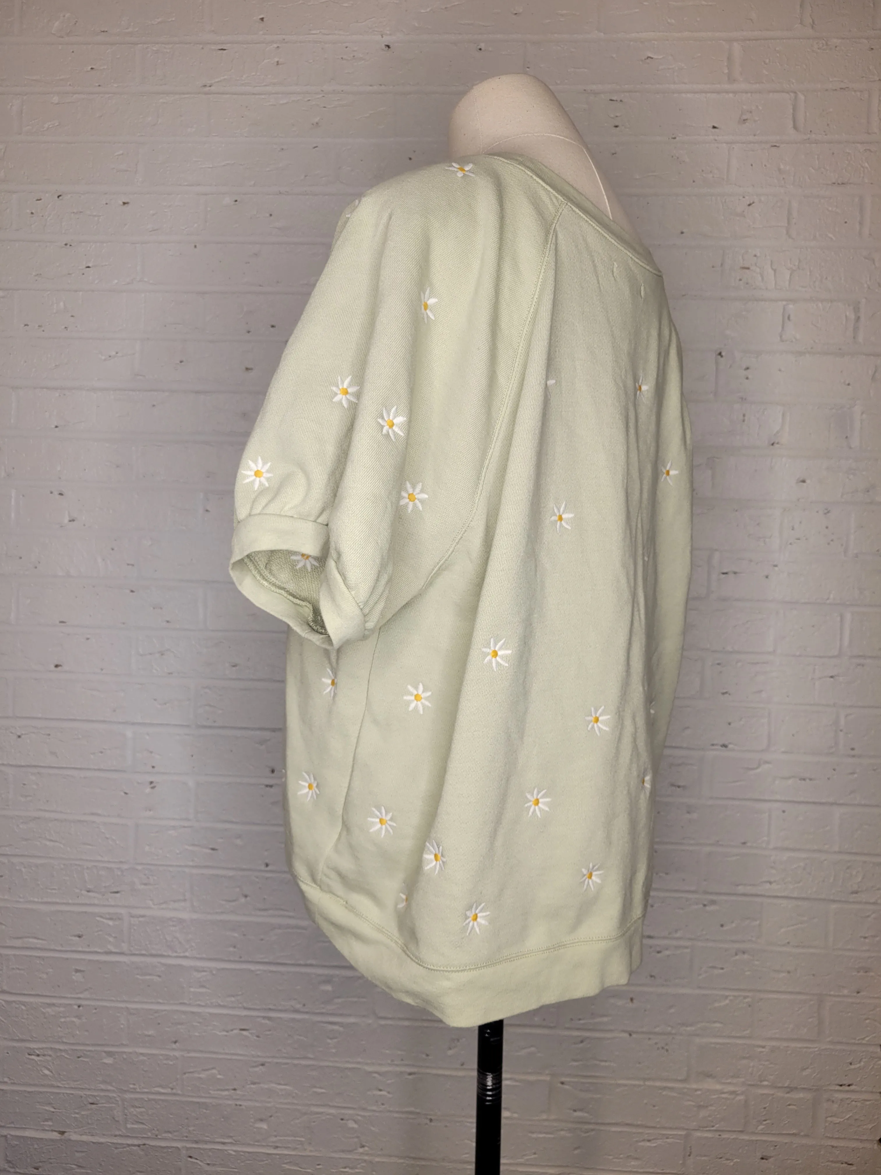 L/XL - Madewell Sage Daisy Top
