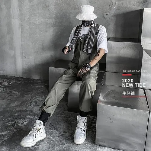 Men's Dark Overalls