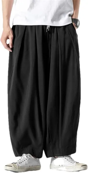 Mens Harem Pants Style Casual Man Trousers Cotton Jogging Pants Sweatpants Streetwear