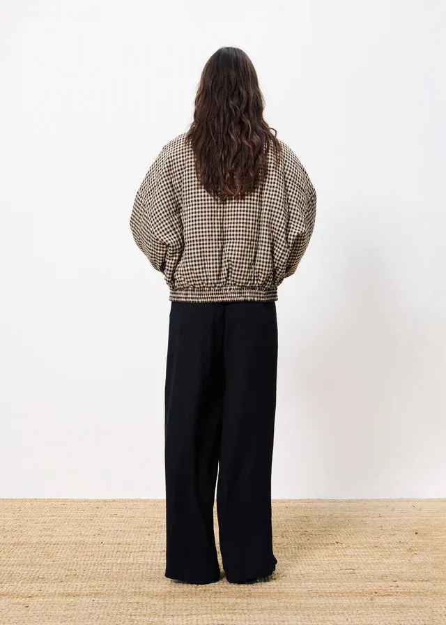 Padoue Gingham Quilted Bomber Jacket