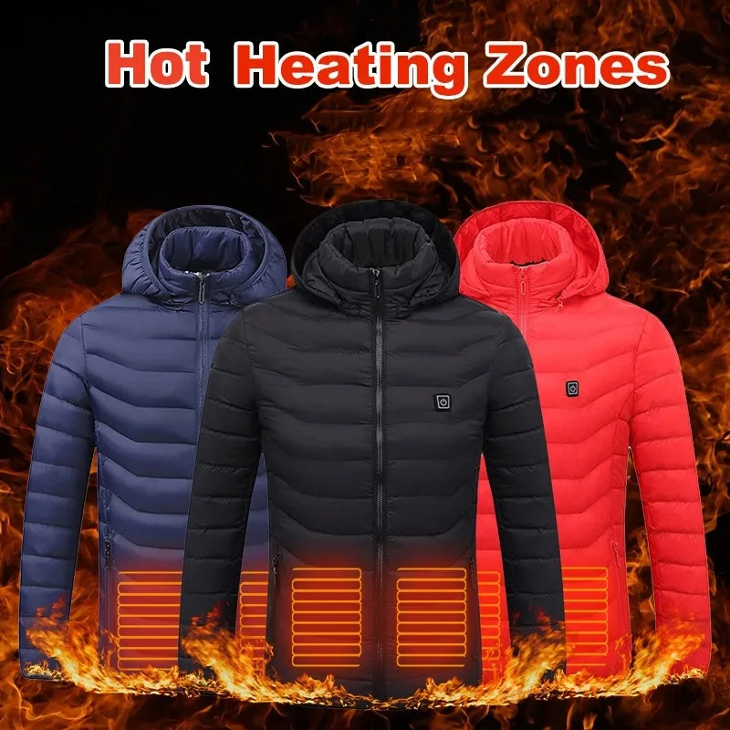 Thermal Heated Jacket Electric USB-  Cotton Winter Vests