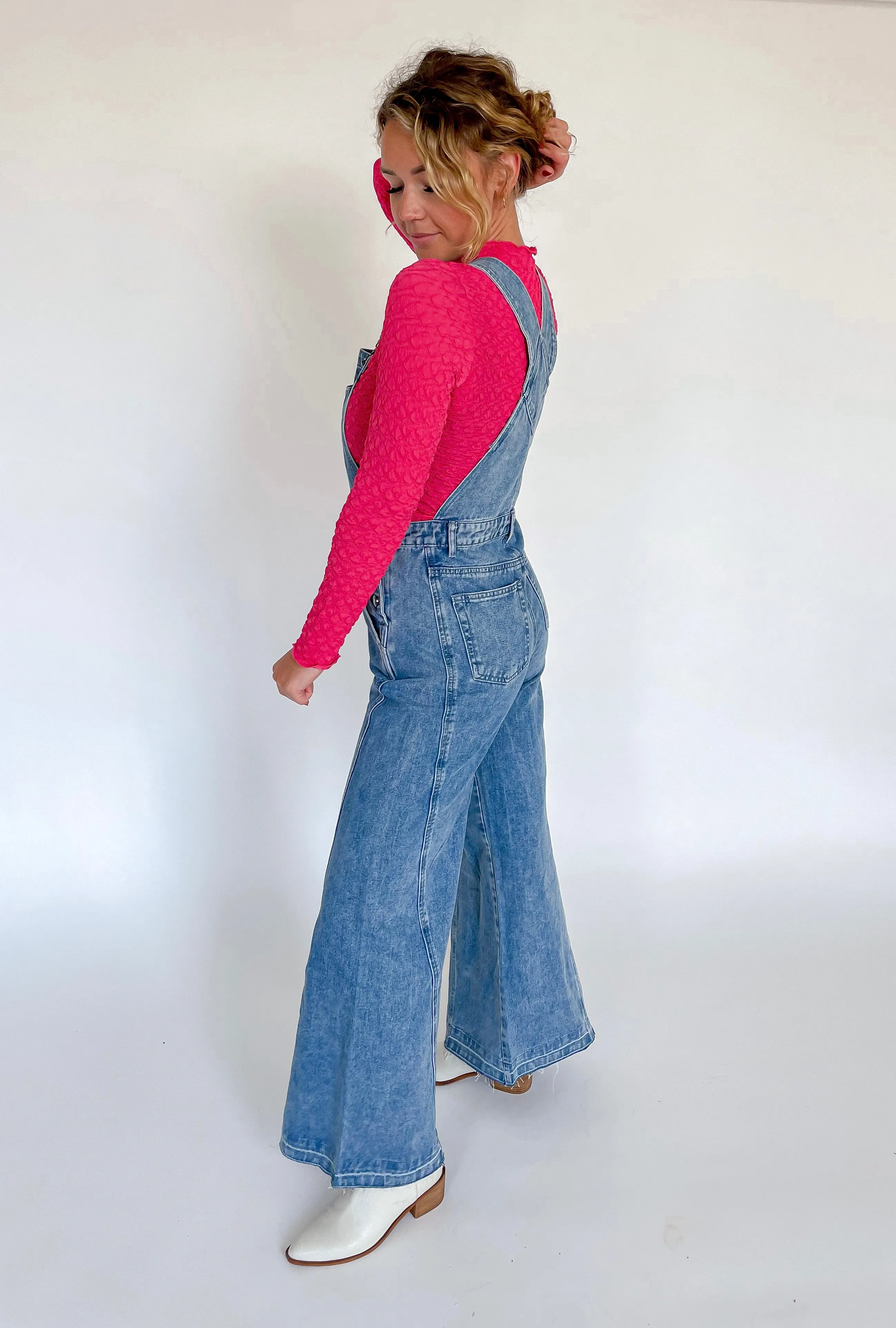Throwback Wide Leg Overalls