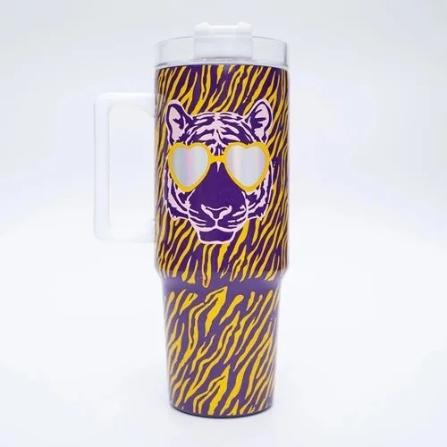 Tiger Stripe To Go Handle Mug