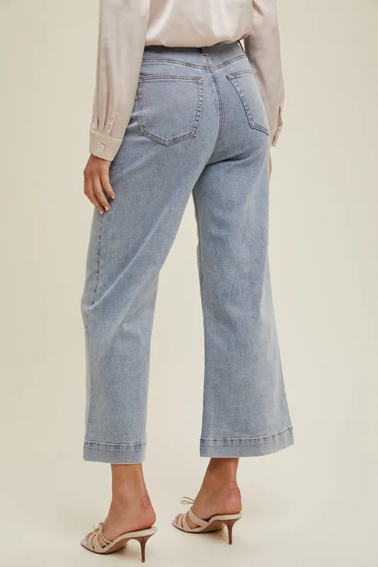 Valeria Cropped Denim Pants