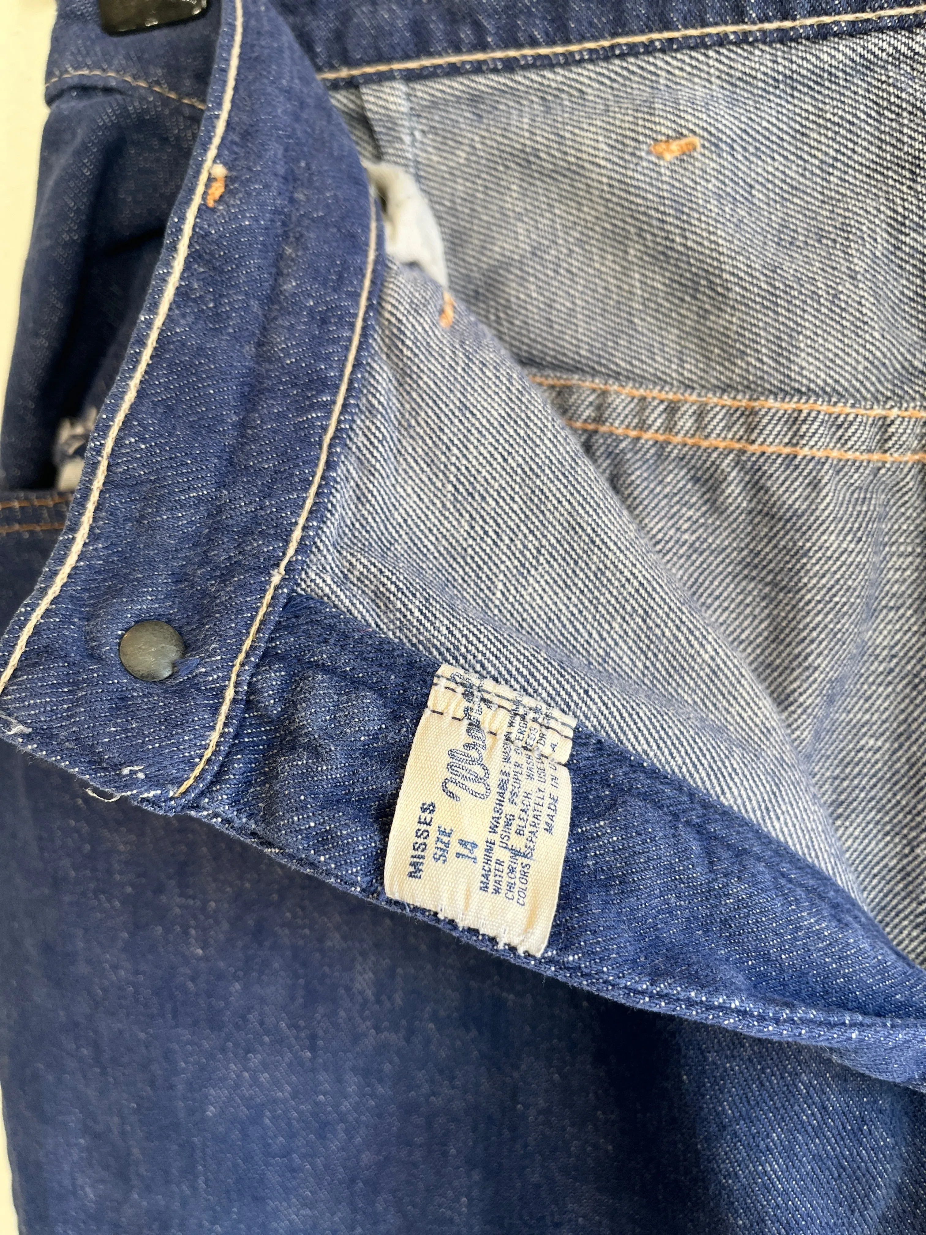Vintage 1970s Wrangler Flared Denim Jeans