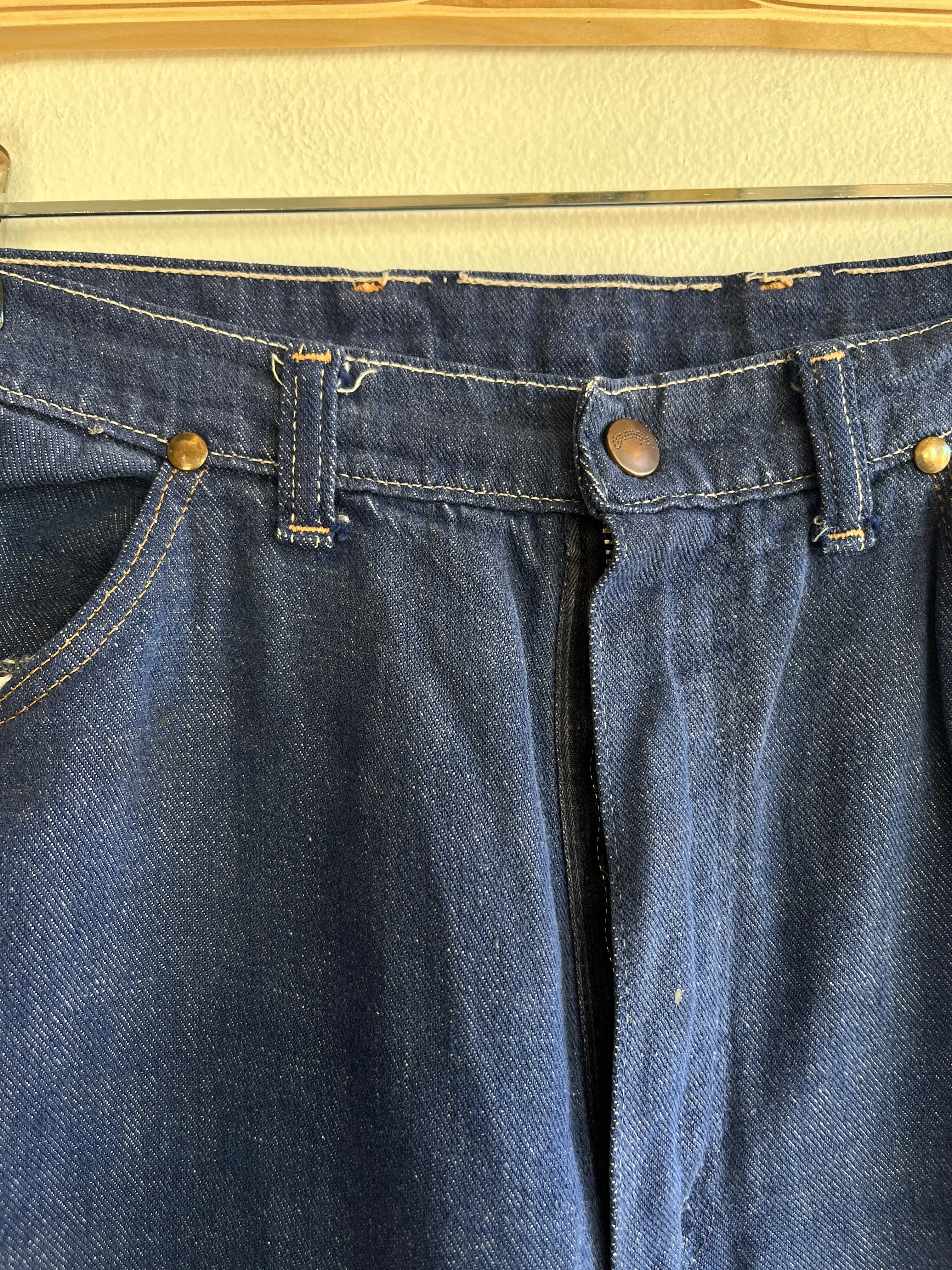 Vintage 1970s Wrangler Flared Denim Jeans