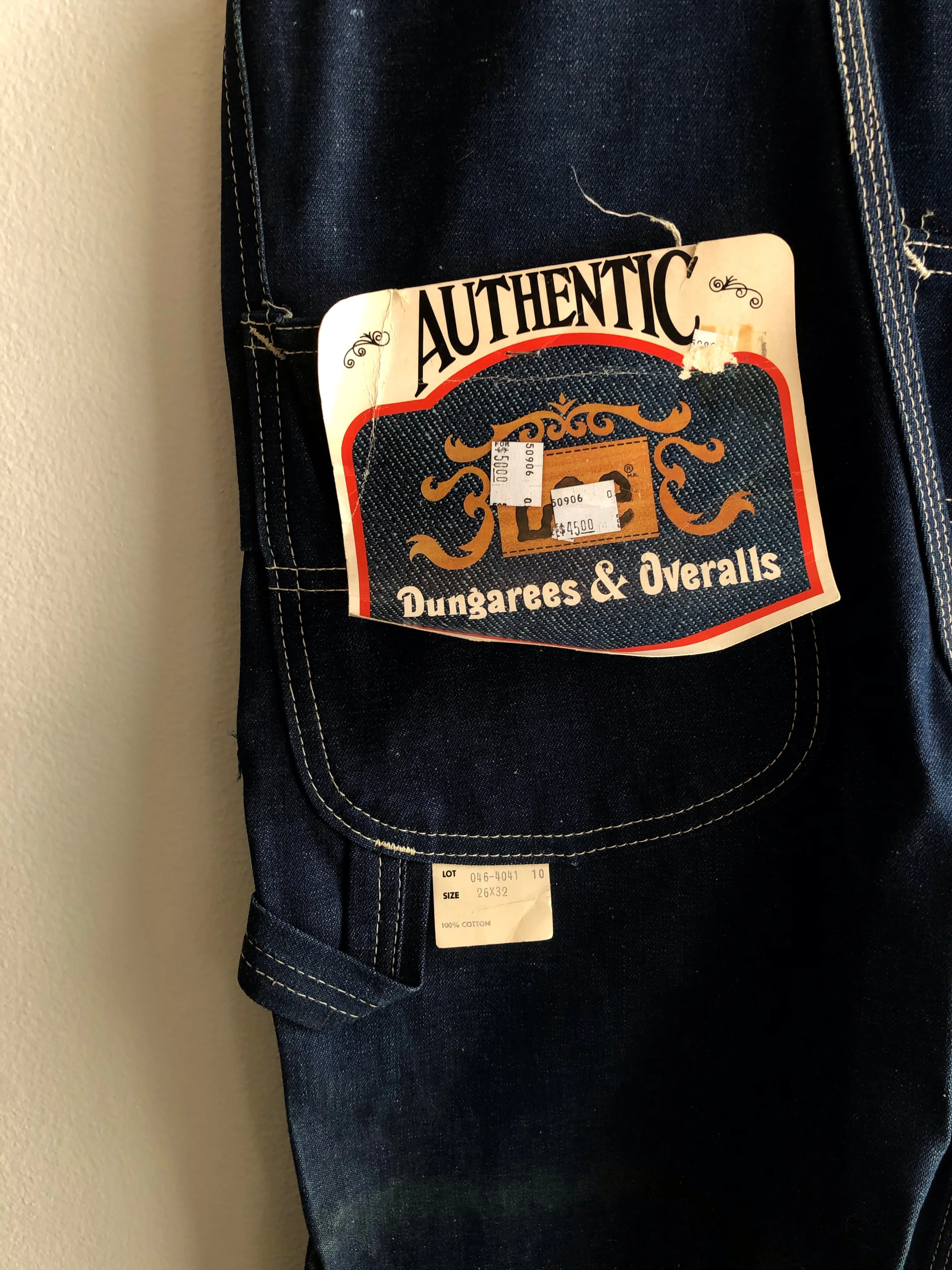Vintage Deadstock Lee Denim Overalls