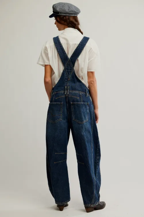 We The Free Good Luck Barrel Overalls