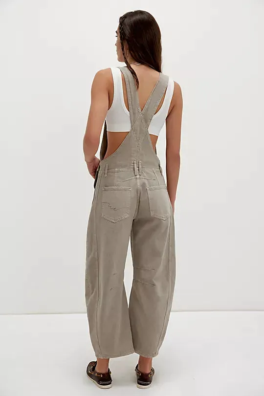 We The Free Good Luck Barrel Overalls