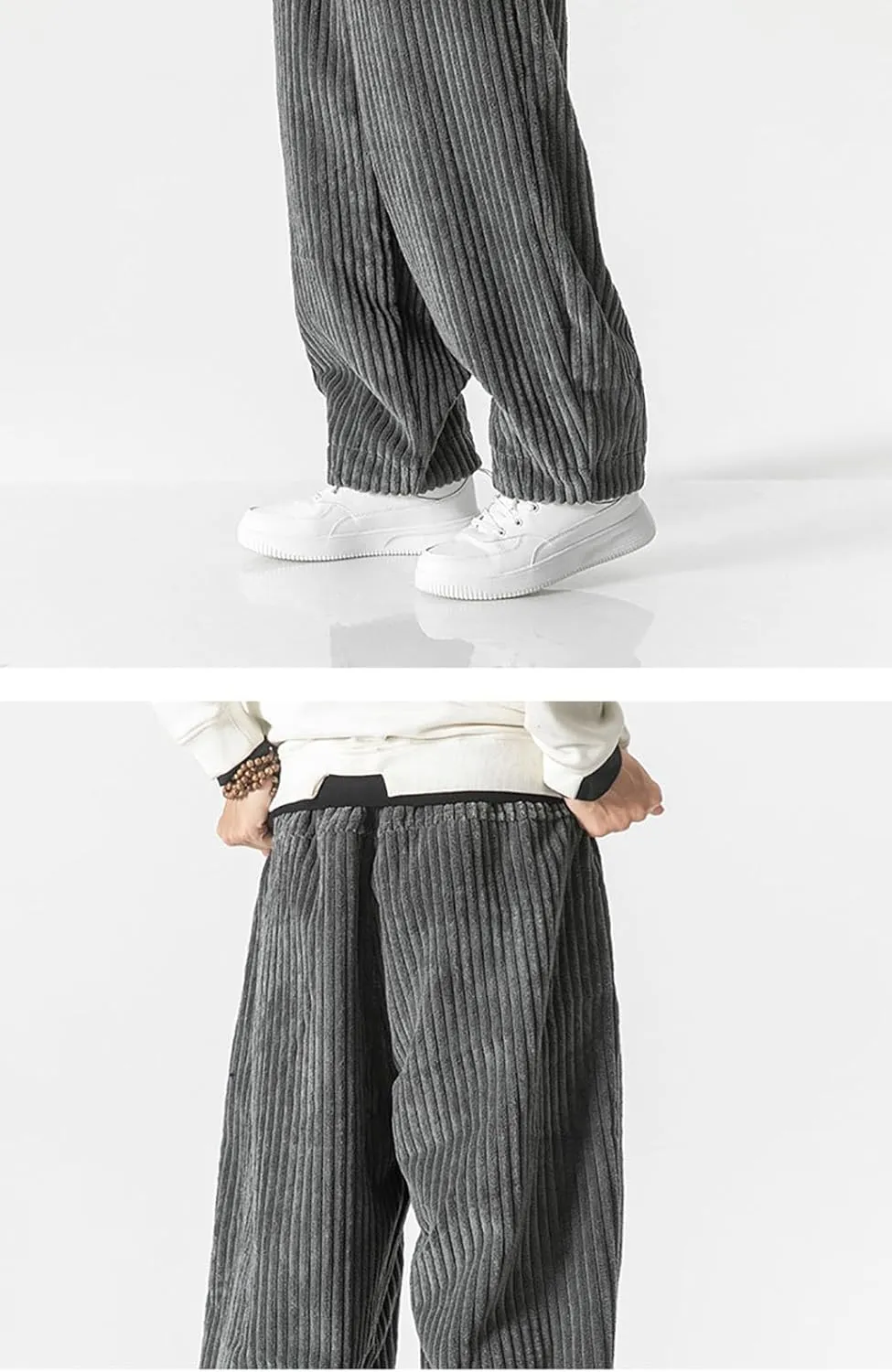 Winter Japanese Men Bund Cord Harem Pants Casual Jogging Jogging Pants Hip-Hop Strasse Male 2025